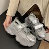 Baotou Sports Sandals Women's Hole Shoes Summer New Hollow Breathable Thick Sole Heightening Casual Dad Shoes
