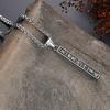 Lucky Transshipment Six-character Mantra Titanium Steel Necklace Men's Pendant Retro Style Old Trend Niche Design Simple Pendant