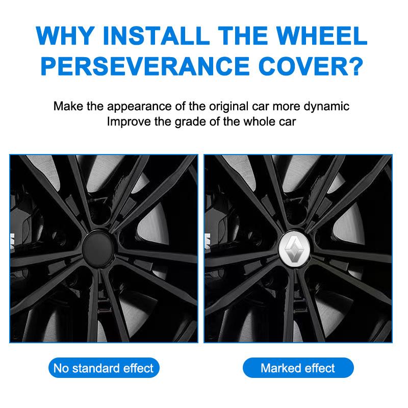 4pcs 56/60mm Car Wheel Center Hub Cap Rim Cover Emblem Stickers For Renault DUSTER Megane 2 3 Clio 4 Captur Kadjar Fluence