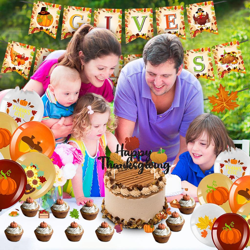 Thanksgiving Themed Party Decoration Set