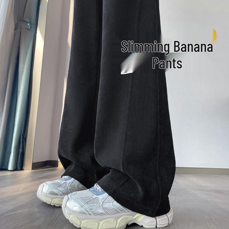 Hstyle Women's High-Waist Wide-Leg Banana Pants