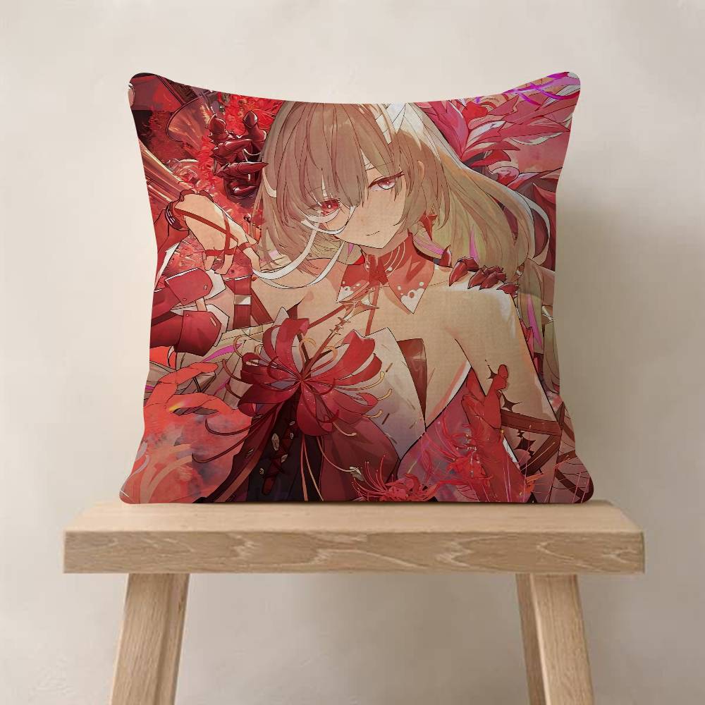 Games Wuthering Waves Pillow Cover Sofa Cushion Cover Home Room Decoration Children Gift