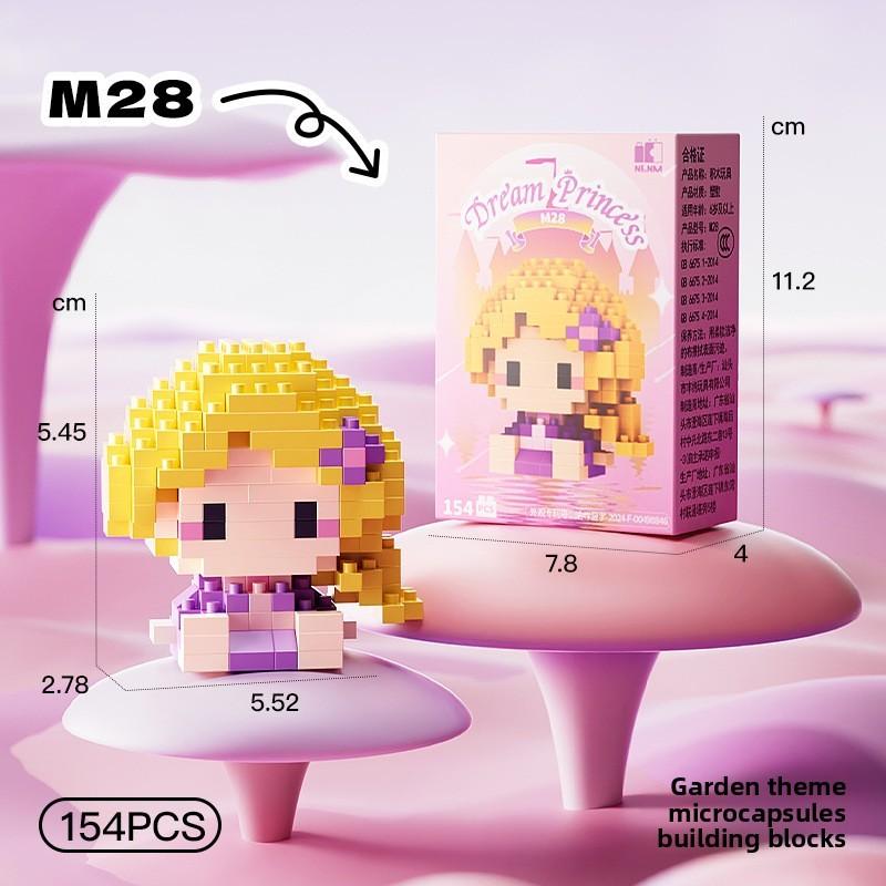 Melody Snow Lotso White Cartoon Micro Blocks Set For Children Toy Educational