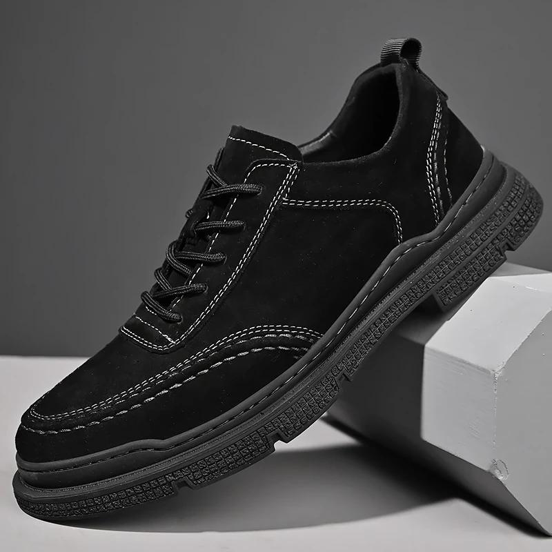 

Обувь из коровьей замши, мужская мода, повседневные кроссовки, кожаные туфли, мокасины, оксфорды, мужская обувь, обувь 10