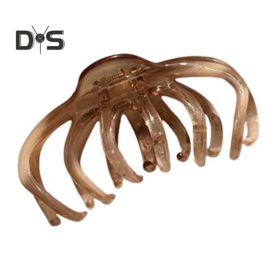 3/4Pcs Hair Claw Octopus Design Anti-slip Teeth Strong Grip Hair Clip Back Head Bath Hair Barrette Hair Accessory