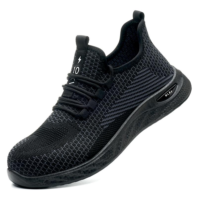 Men's Safety Shoes, Breathable Work Sports Shoes, Puncture And Smash Resistant Work Boots, Safety Protective Shoestactical Boots