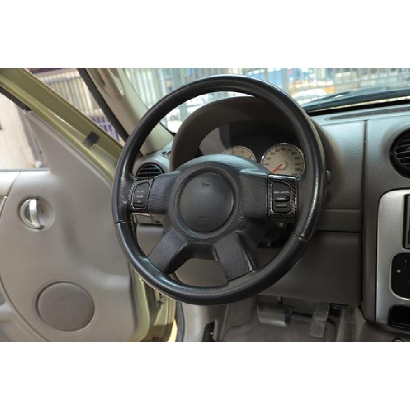 Carbon Fiber Steering Wheel Control Switch Trim Cover for Jeep Liberty 1999-2007