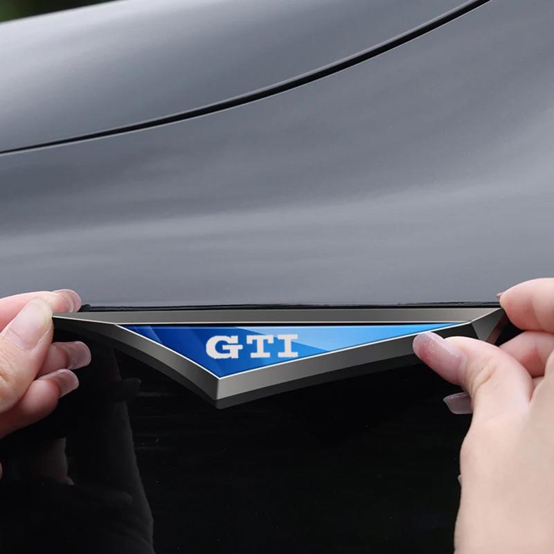 Golf 3 4 MK3 MK4 2026 Hot For VW VOLKSWAGEN 2PCS NEW Car ABS GTI Badge Fender Side Blade Emblem Sticker for VW GTI Golf 3 4 5 6 