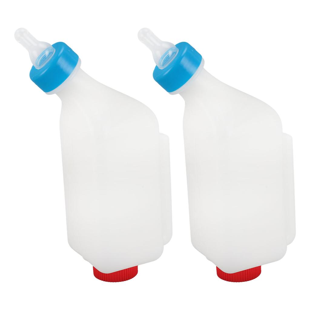 2 stk. Kalvemelkeflasker Avtakbar Hengende Ku Lam Melkeflaske med Korker og Klikklås