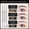 3 PCs Super Fine Eyebrow Pencil Female Eyeliner 2-in-1 Distinct Look Wild Eyebrow Anti-Lasting Non-Hydrophilic Decolorizing