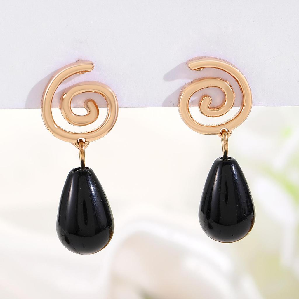 Teardrop Stud Earrings: Versatile European & American Fashion for Women