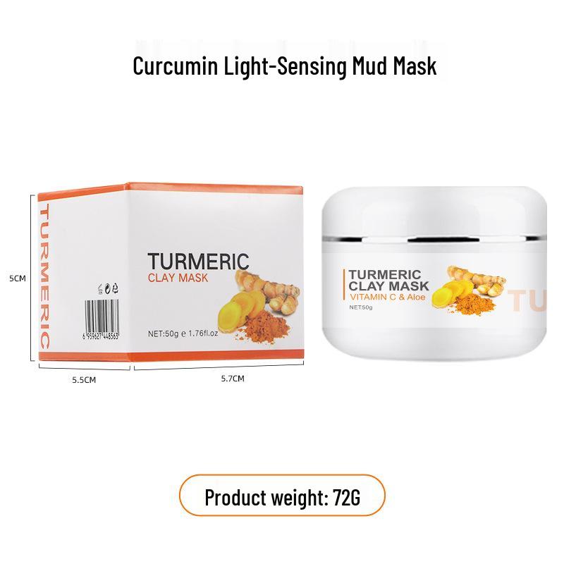 Turmeric Facial Care Set: Brightening Serum, Hydrating Cream & Cleansing Mud Mask