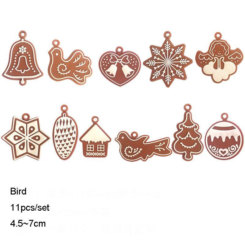 Colecție de Ornamente de Crăciun Frumos Lucrate Manual cu Designuri Unice din Feutru și Lemn pentru Decorarea Casei