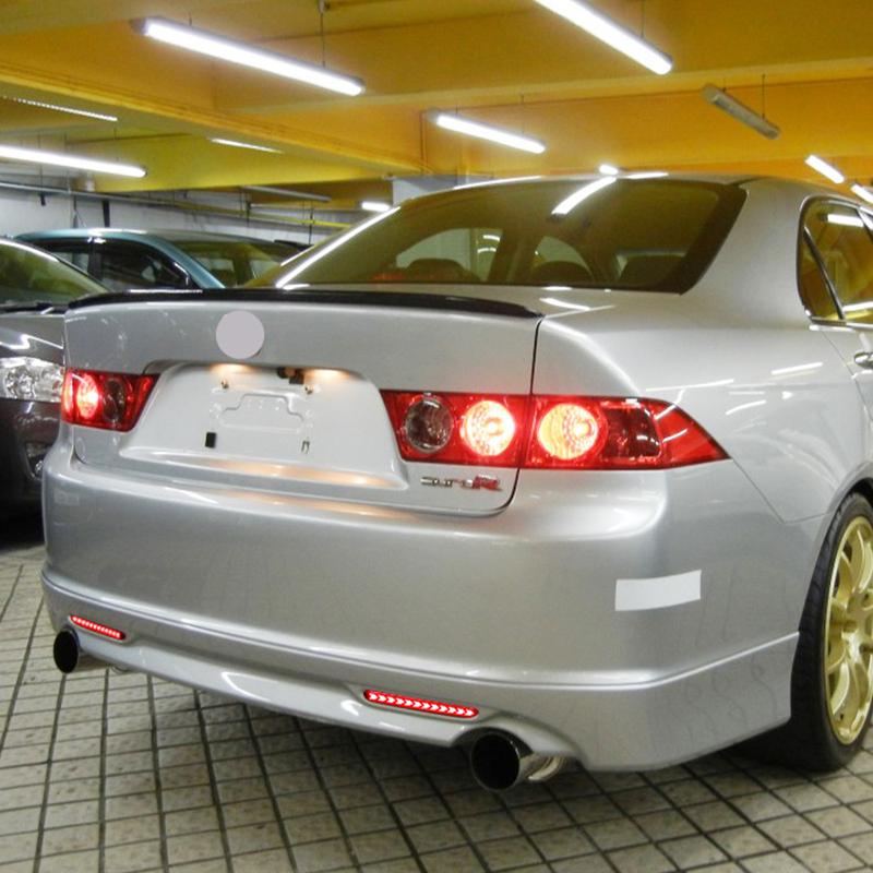 Car Flashing 1 Pair Auto LED Rear Bumper Reflector Light For Honda Acura TSX For Accord Odyssey CR-V Element Brake Lamp Foglight