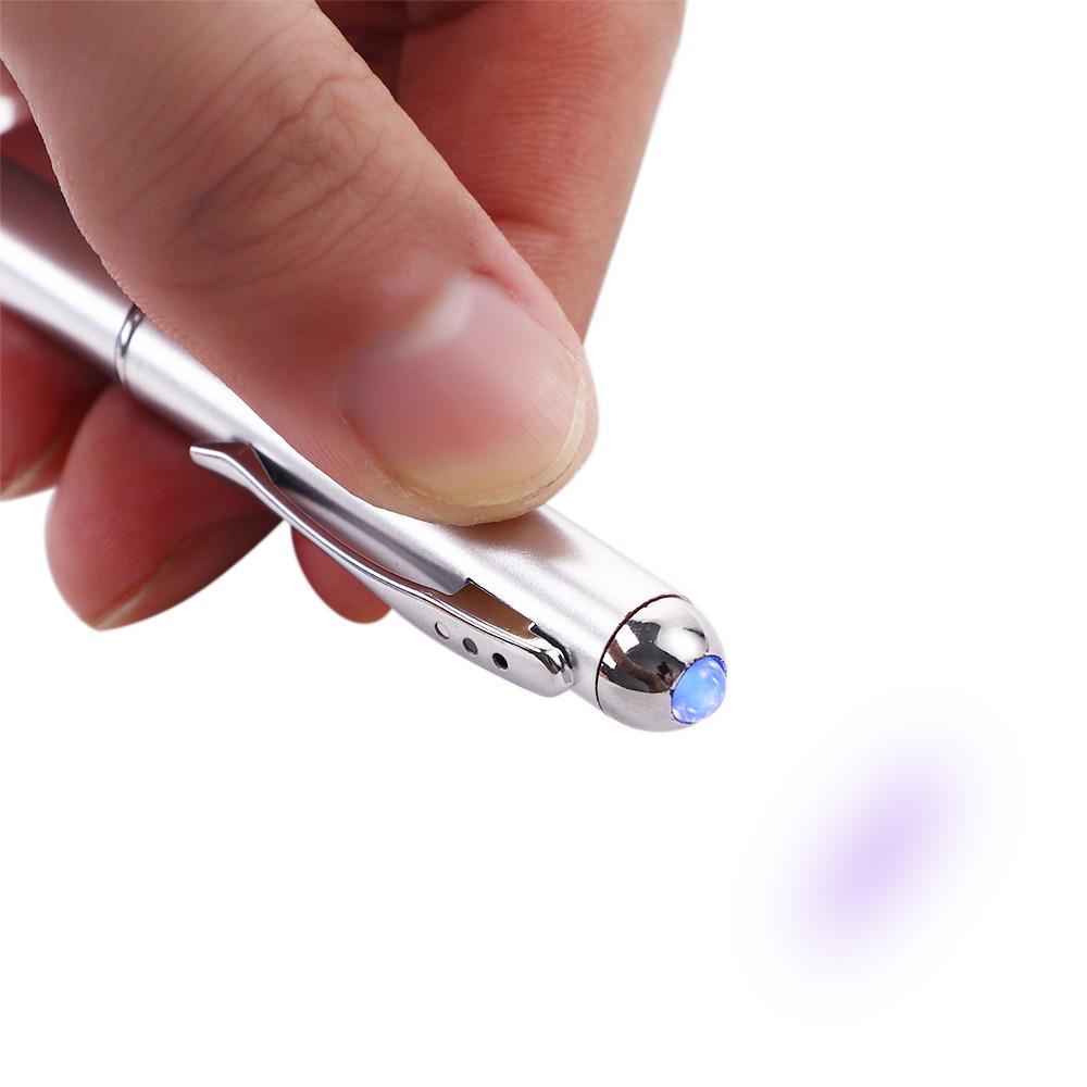 With UV Light Colorless 2 in1 Ballpoint Pens Invisible Ink Pen Luminous Light Pen Magic Spy Pen