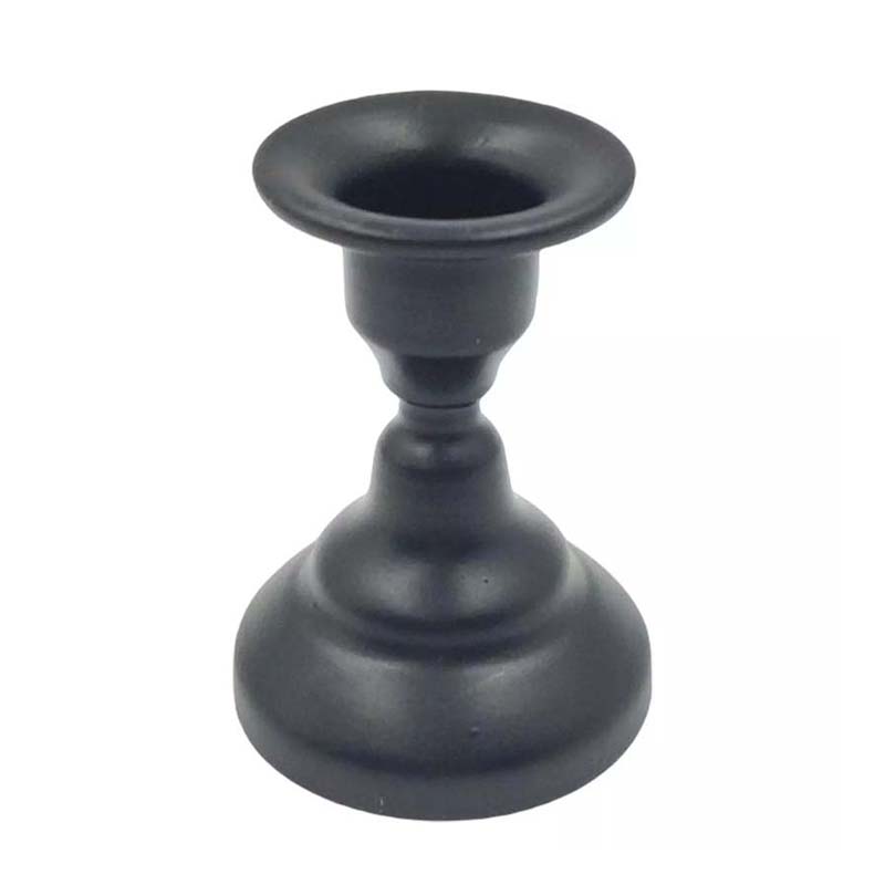 2x Iron Candles Stick Holder Candle Stand Simple Candle Holder for Pillar