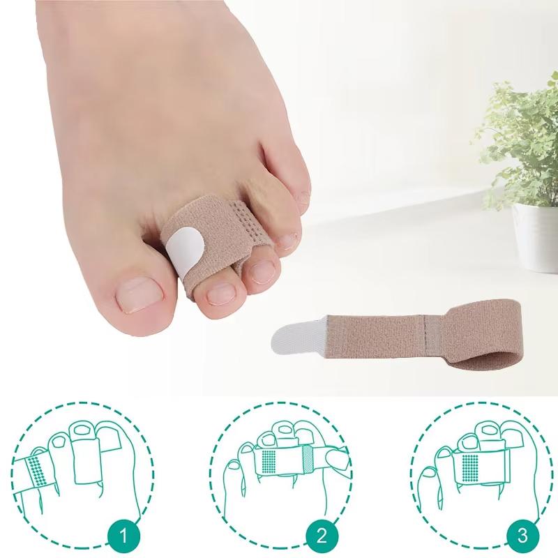 1/2/10Pcs Hammer Toe Straightener Broken Toe Wraps Hammertoe Corrector Toe Splints for Crooked Curled Bent Toes