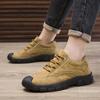 Fashion Men's Casual Shoes  New Trend Sports Casual Synthetic Leather Shoes Men's Lace Up Comfort Outdoor Sports Hiking Shoes