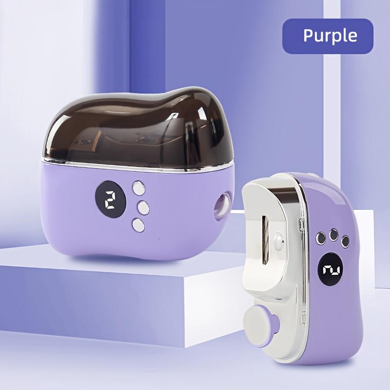 

Електричні кусачки для нігтів із легким автоматичним тримером для анікюру Ножиці для нігтів для нігтів для дорослих дітей Ножиці для педикюру Ножиці для полірування нігтів фіолетовий