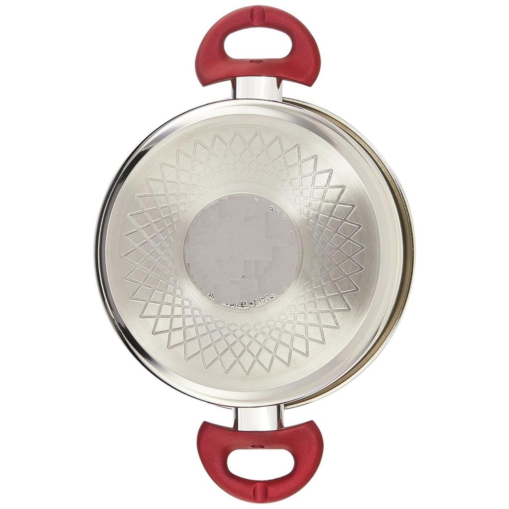 Edelstahl-Kasserolle mit Glasdeckel | Schlaggeformter Boden | Soft-Touch-Griff | Spülmaschinenfest | 20 cm