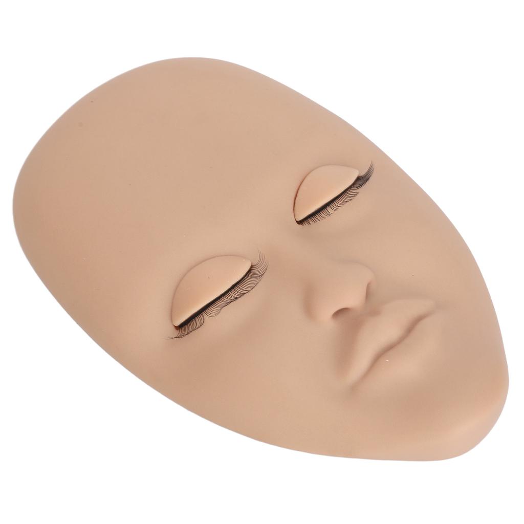 Wimpernverlängerung Gesichtsmannequin 3 Paare Abnehmbare Augenlider Einlagige Wimpernverlängerung Gesichtsmodell Hautfarbe