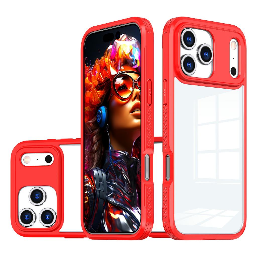 For iPhone 17 Pro Case Ultra Slim TPU PC Clear Phone Back Cover