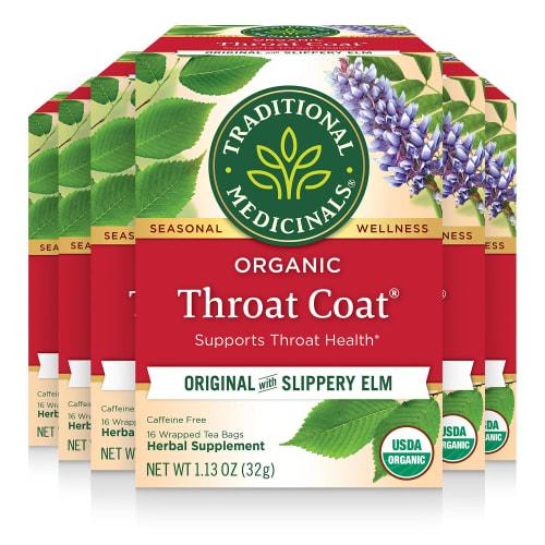 Value 6-Box Set" AS-N Organic Throat Coat, 32g (16 Tea Bags X 6 Boxes)