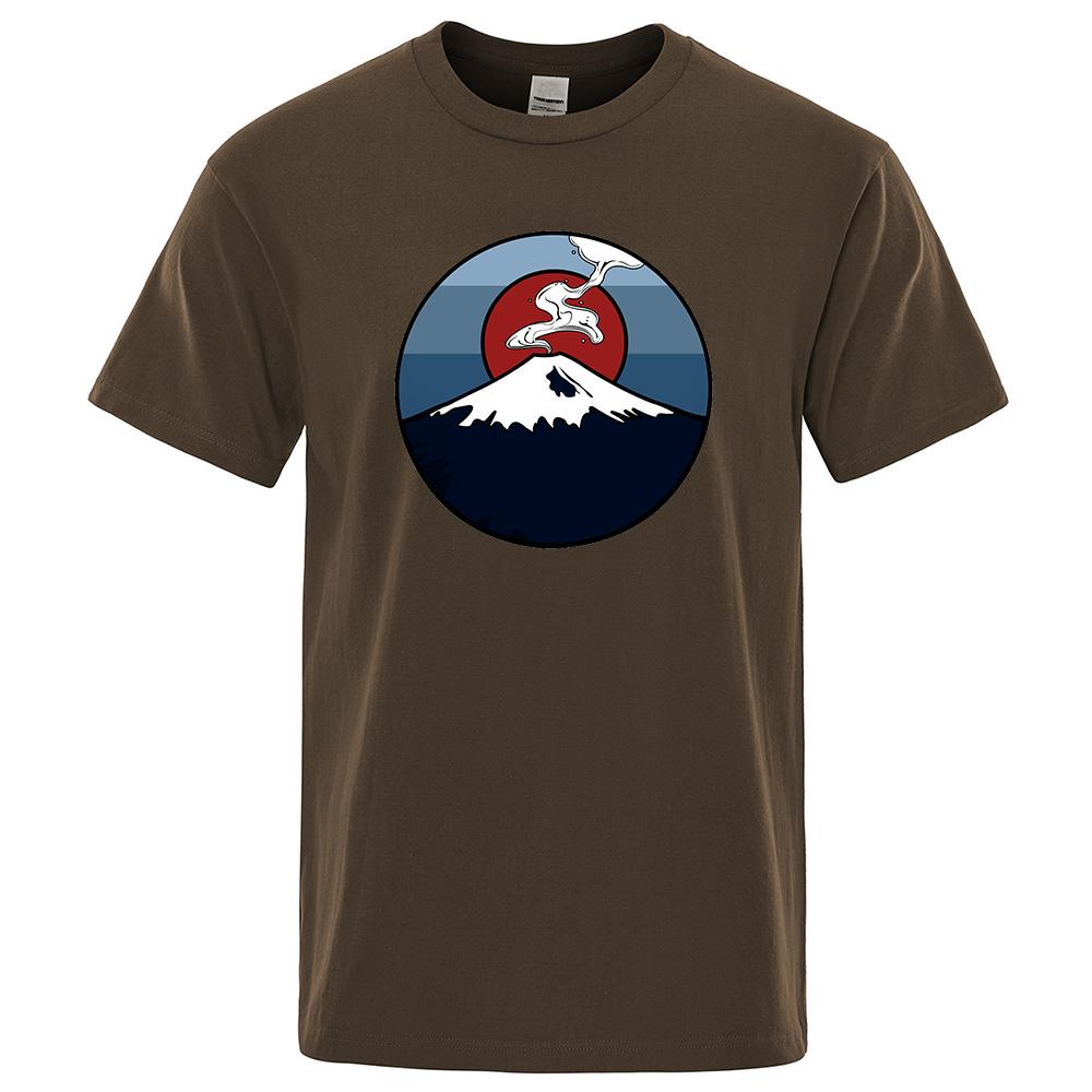 Mt. Fuji, Japan Mens T Shirt Fashion Cotton Eco-Friendly T-Shirts Summer Tee Clothes Tshirt Hip Hop Oversize Loose Men T Shirts