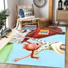 Girl Near House. Floor Rug Office Rug Perfect for Living Rooms Dining Room Bedrooms Study room Antislip Carpet Decorate Offices