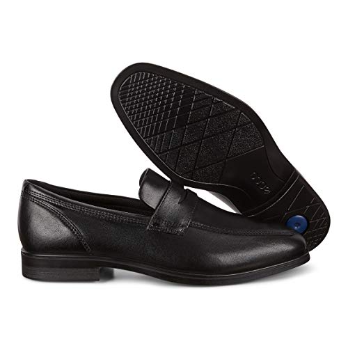 ECCO Queenstown Slip-On Loafers, Men's, Black, Size 27.5 cm, 3E