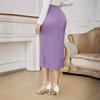 Elegancka obcisła spódnica dla kobiet letni krawat wysokiej talii spódnica Maxi z rozcięciem w stylu kury moda wąska spódnica do pracy zbierana oddychająca lekka wygodna spódnica