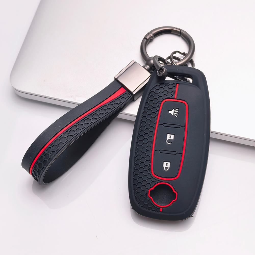 Key Fob Cover for Nissan Altima Sentra Models Rogue Murano Protect Your with Keychain Anti-Scratch Surface Shockproof Structure Soft Grip Texture