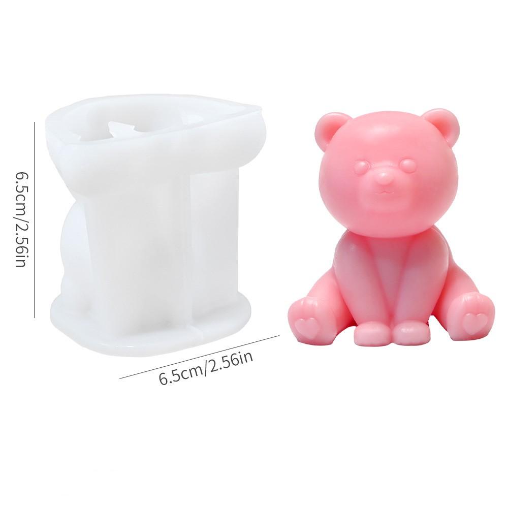 DIY Crystal Dropper 3d Rabbit Mold Aromatherapy Gypsum Candle Mold Waving Teddy Bear Cat Table Silicone Mold