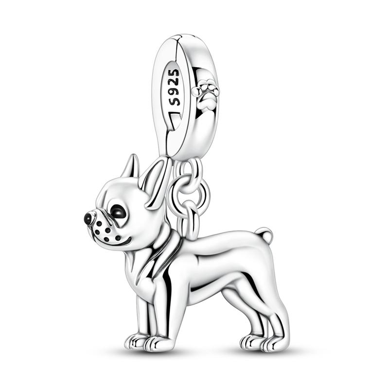 New 925 Silver Charms Beads Pendant Cat Dog Lion Tiger Girl Boy Fit Bracelet Fashion Jewelry Gift for Women