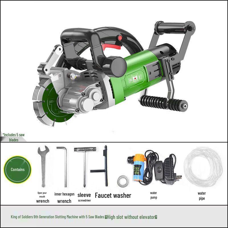 

Bing Wang Multi-Blade Dust-Free Concrete Slotting Machine CN plug (adapter included)