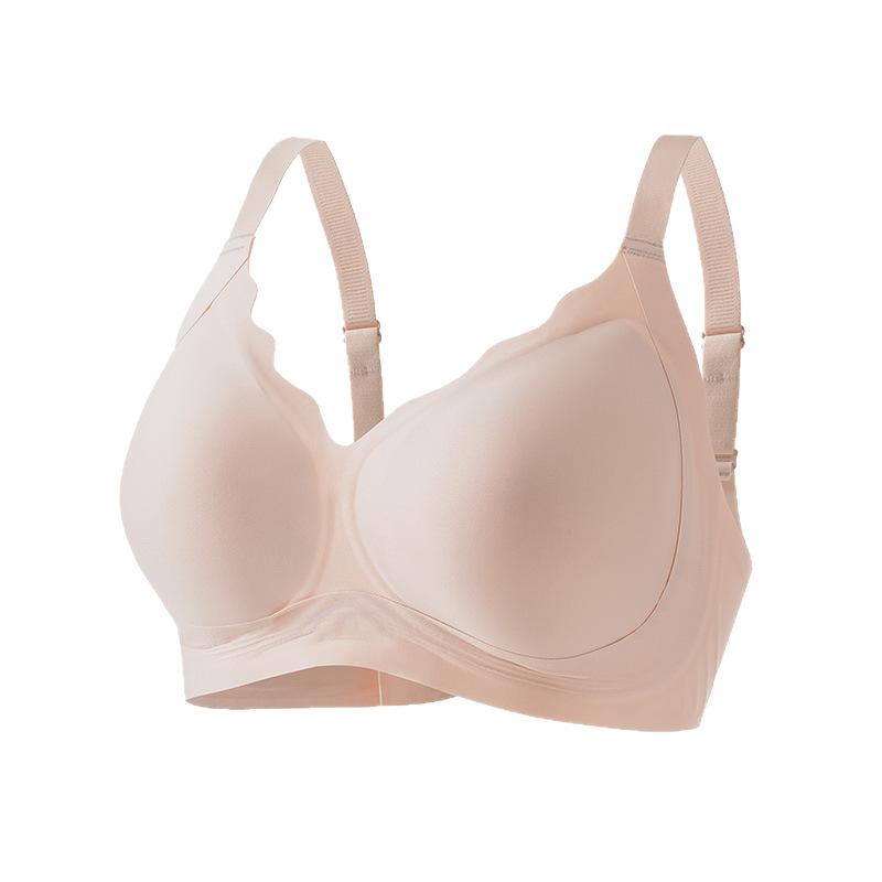 Europe and the United States Plus Size TK Explosion Big Chest Gathering No Steel Ring Full Cup No Trace Comfortable Sports T-shirt Bra
