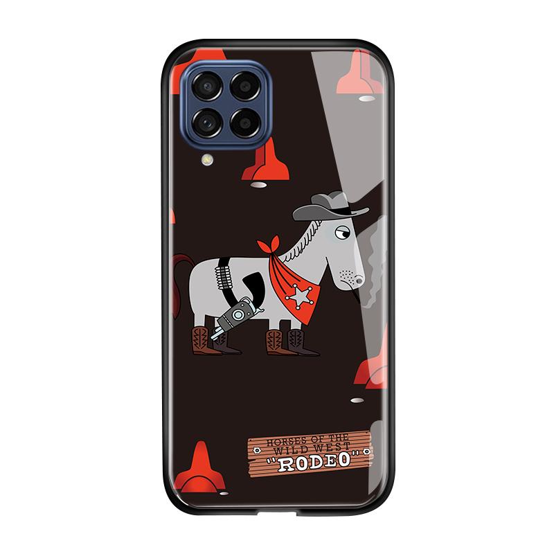 For Samsung A15 A35 A55 A73 S24 Xiaomi 13T 12T 11T Redmi Note 13 Pro 12 11 Pro 12S iPhone 16 15 14 Shockproof Cartoon Japanese Animal Fish Glass Case