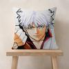 Comics G-Gin Tama Pillow Case Fashion Square Pillowcase Bedroom Sofa Room Ins Decoration Leisure
