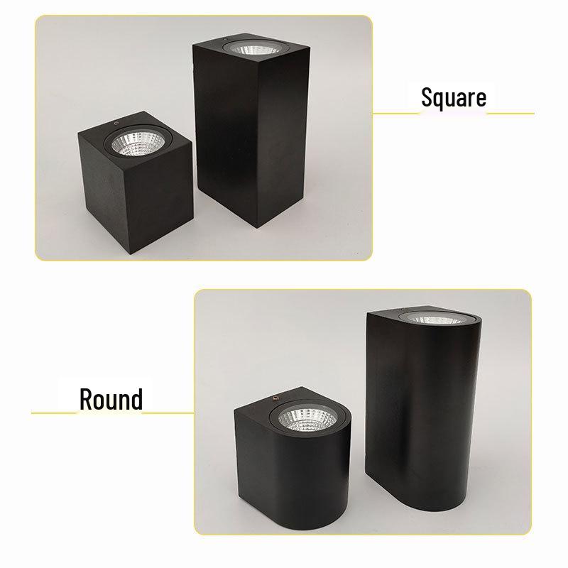 LED Waterproof Exterior Wall Light for Villa Courtyard - Creative Double-Headed Balcony and Door Pillar Spotlight
