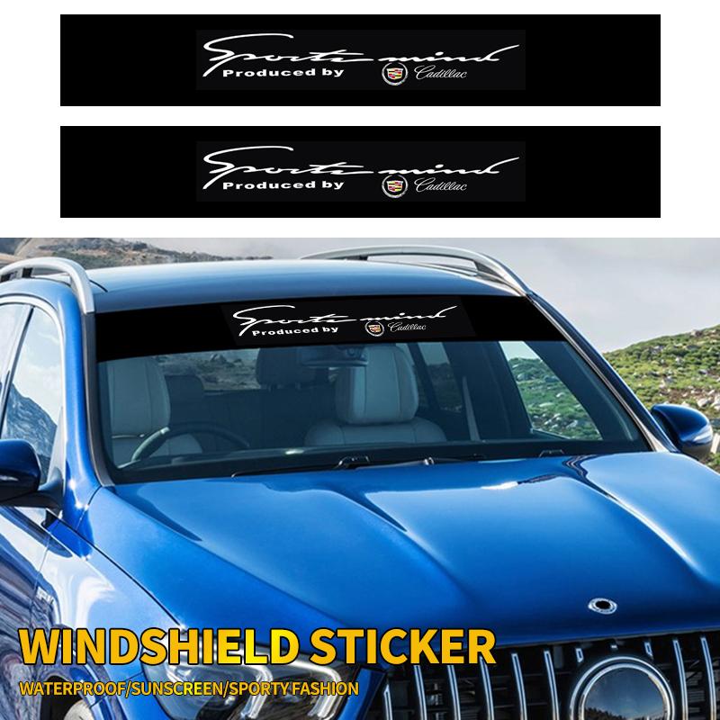 1pcs Car Front and Rear Windshield Reflective Stickers Car Styling For Cadillac Escalade CTS ATS SRX STS XT5 XT4 XT6 XTS CT4 CT1