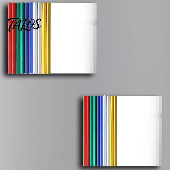 Document Folder 10 Pcs Report Folders with Clear Cover And Sliding Bar, A4 Holder Letter Size Covers, Presentation Binder for School Business File