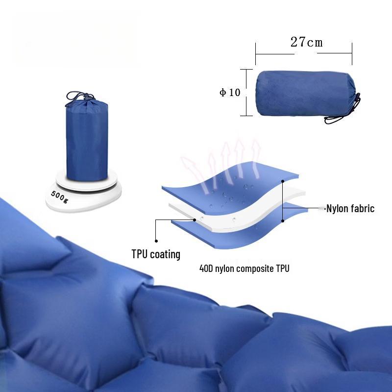 OEING Inflatable Camping Sleeping Pad with Pillow