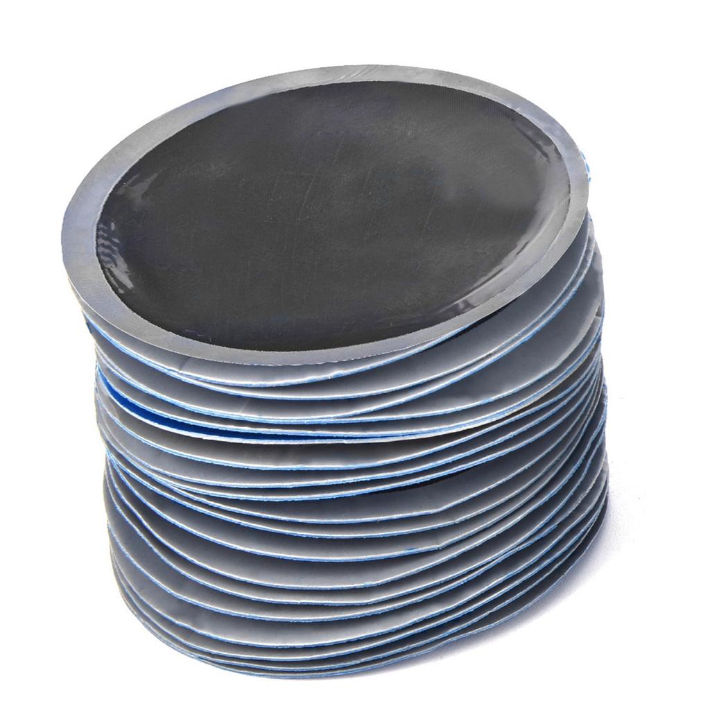 80Pcs Box 58mm Car Round Natural Rubber Tire Tyre Puncture Repair Cold Patch Tubeless Patches