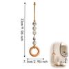 Wooden Ring Beaded Towel Hanger Loop Hanging Strap Towel Hanging Loop  Cabinet Door Decor
