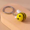 Lovely Handmade Bee Keychain Animal Key Ring Pendants for Women Girls Handbag Decor DIY Kid's Jewelry Gifts