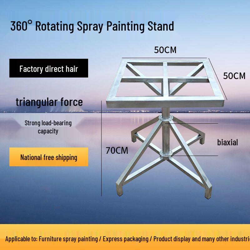 360° Rotating Spray Painting Turntable & Display Rack