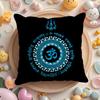 The S-Shiva T-Trident Pillow Case Soft Plush Fabric Double-Sided Printed Cushion Cover Warm Winter Sofa Pillow Case