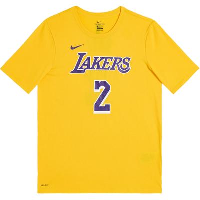 Nike Συνεργασία NBA Los Angeles Lakers Dri-Fit T-Shirt Άνετη Στρογγυλή Λαιμόκοψη Κοντομάνικο Παιδικά Τοπ Κίτρινο 3Z2B711F1-LAKBL