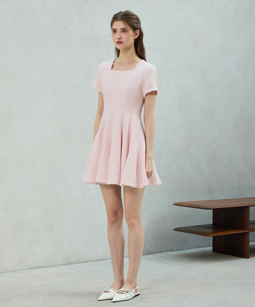 Alikim Lani Tweed Dress / Pink