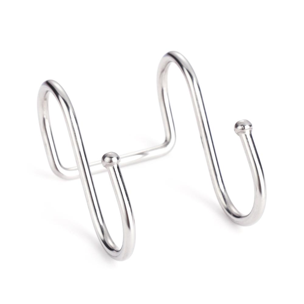 Bathroom Organizer Holder Hanger Storage Rack Double S Shaped Hook Clasps Hooks